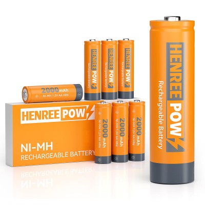 Henreepow AA 2000Mah 1,2V visoka zmogljivost ni-MH polnilna baterija