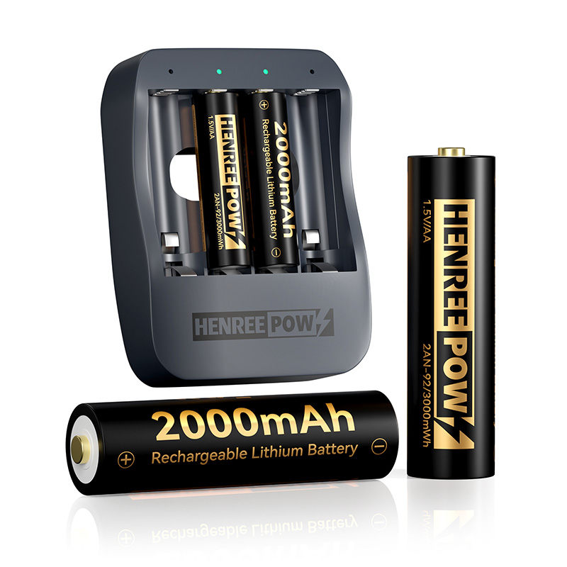 Henreepow AA 2000Mah 1,5 V litijeve baterije z visoko zmogljivostjo