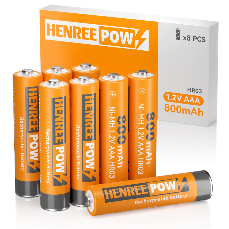 Henreepow AAA 800MAH 1,2V visoka zmogljivost ni-MH polnilna baterija