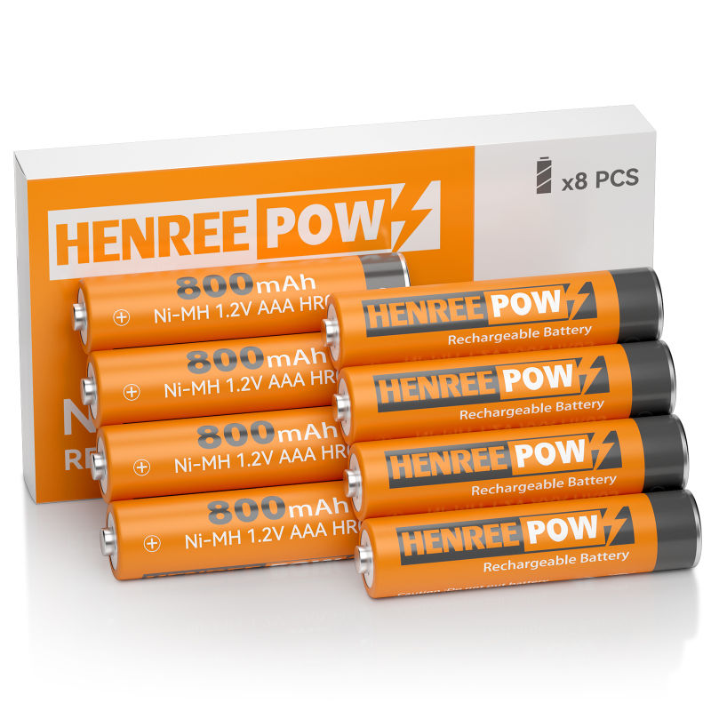 Henreepow AAA 800MAH 1,2V visoka zmogljivost ni-MH polnilna baterija